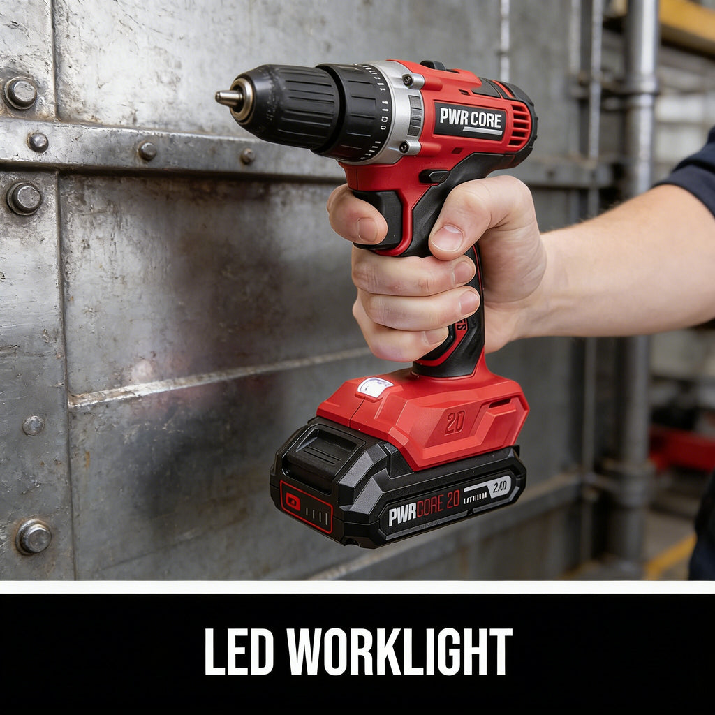 Jardinessent 20V Brushless Drill Driver Kit with 1 2 Inch Chuck and Battery