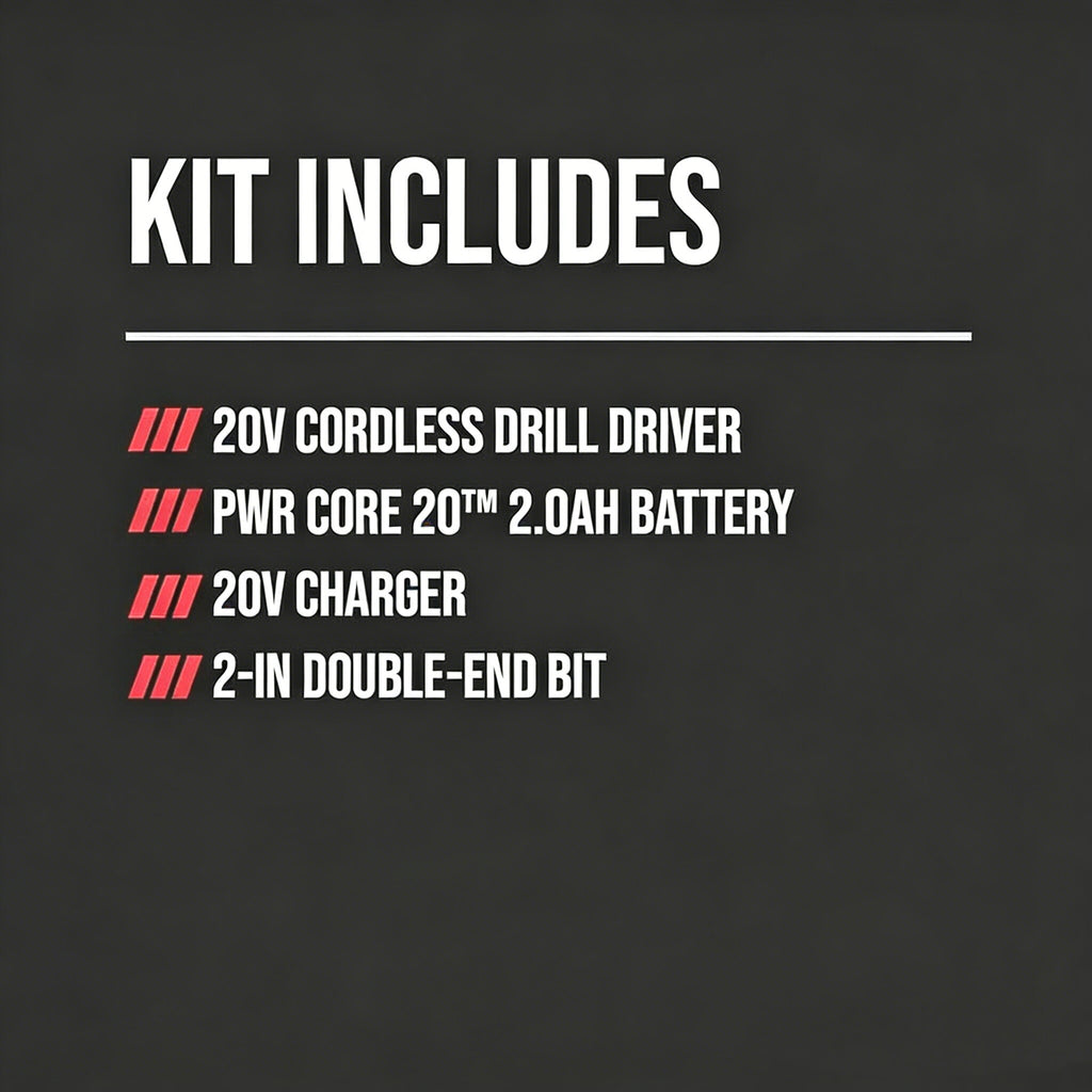 Jardinessent 20V Brushless Drill Driver Kit with 1 2 Inch Chuck and Battery