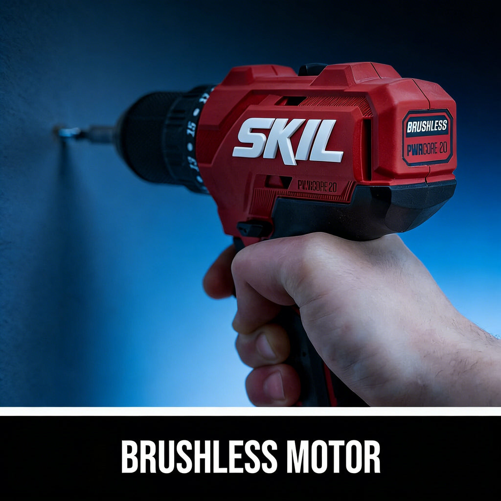 Jardinessent 20V Brushless Drill Driver Kit with 1 2 Inch Chuck and Battery