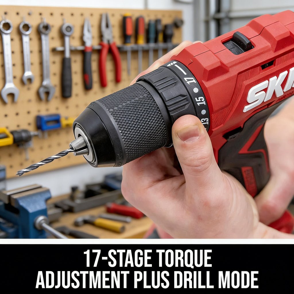 Jardinessent 20V Brushless Drill Driver Kit with 1 2 Inch Chuck and Battery