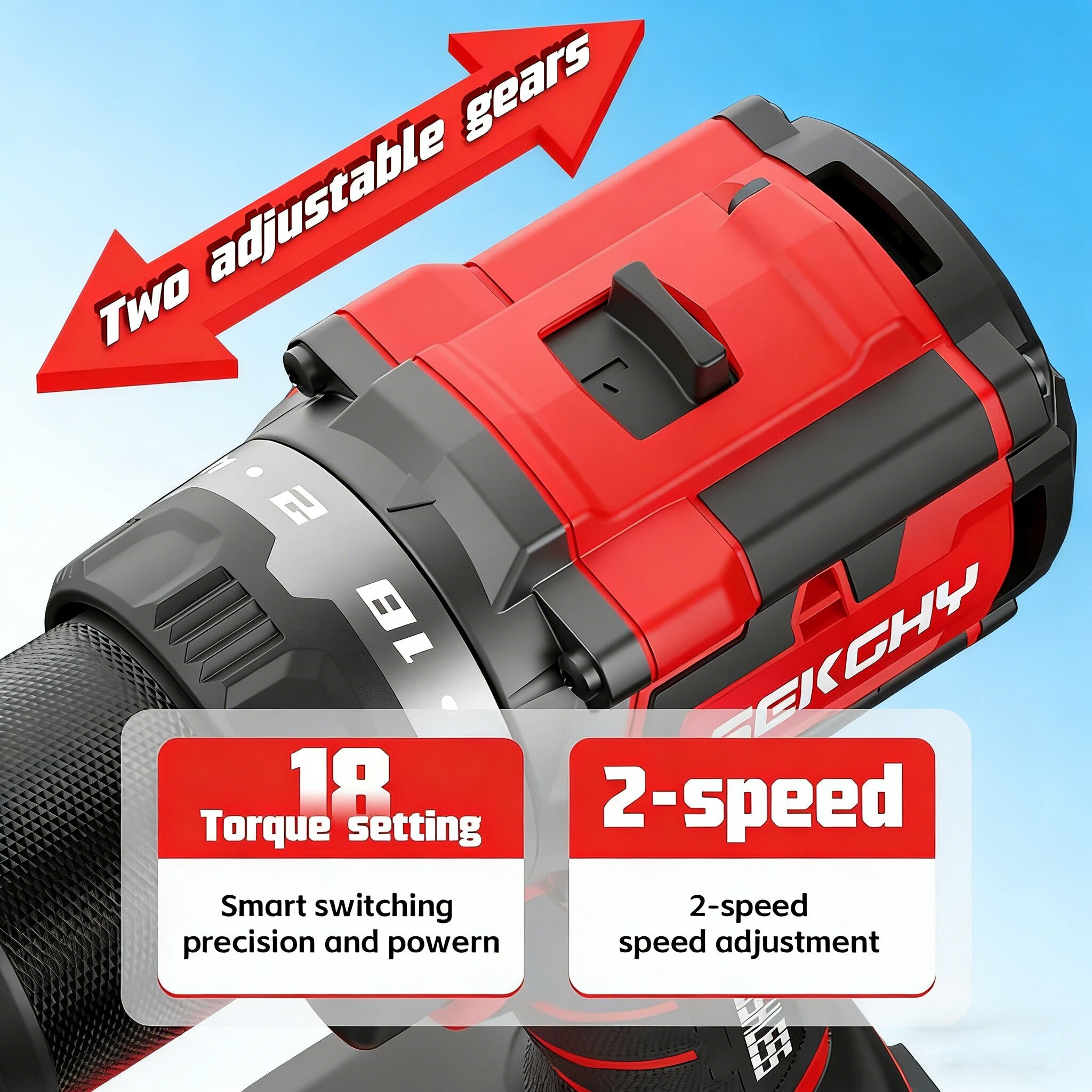 Jardinessent 20V Cordless Drill Set 70Nm with Battery Charger and Bit Kit
