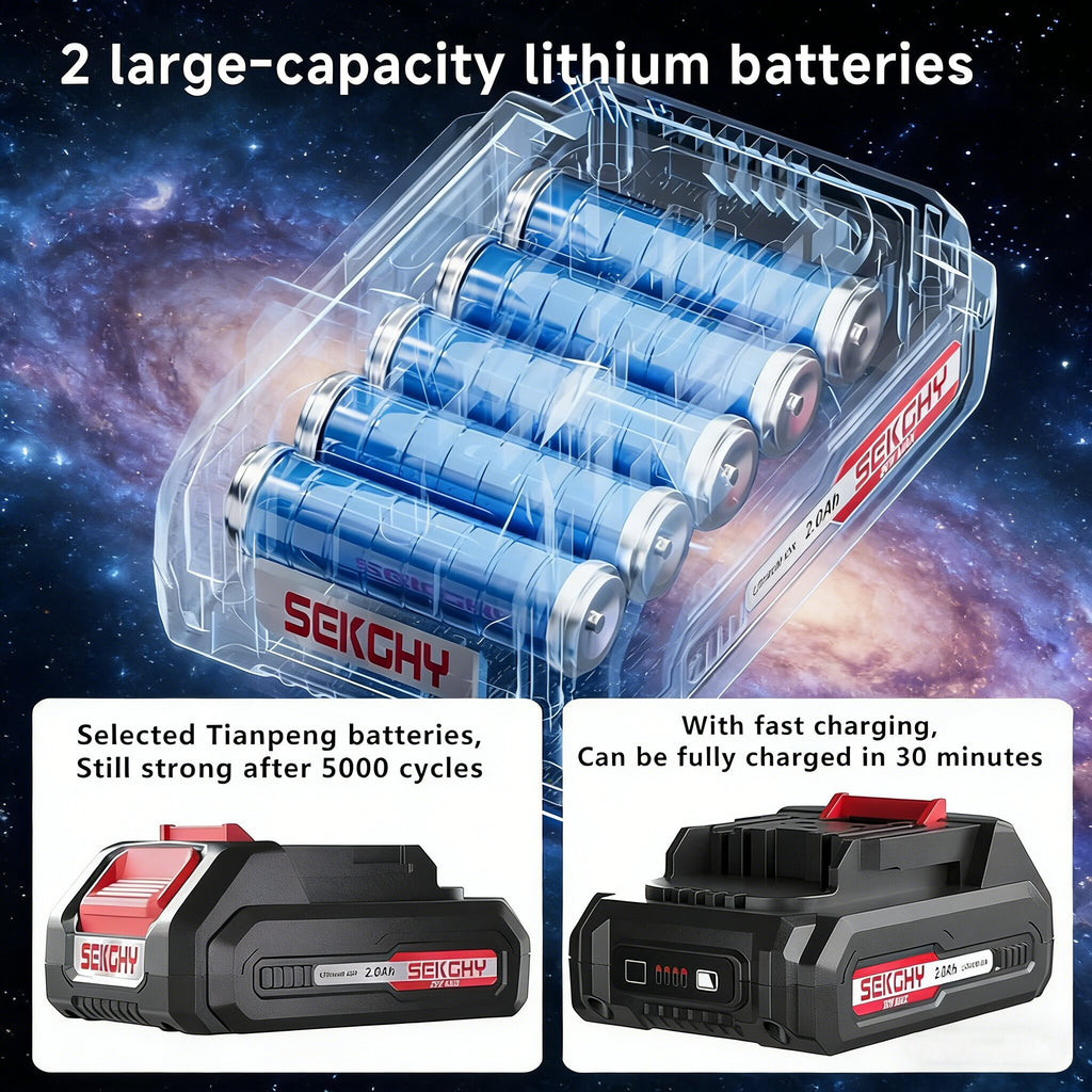 Jardinessent 20V Cordless Drill Set 70Nm with Battery Charger and Bit Kit