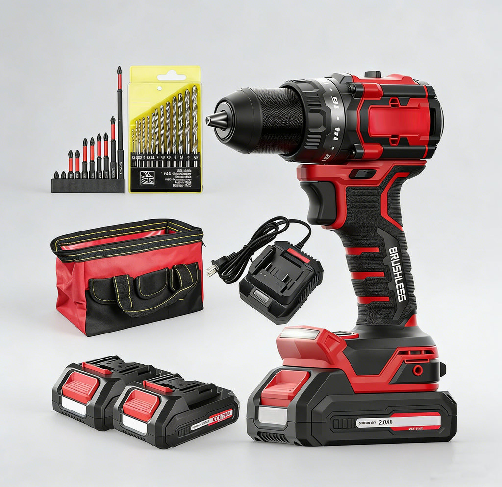 Jardinessent 20V Cordless Drill Set 70Nm with Battery Charger and Bit Kit