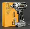 Jardinessent Cordless Brushless Impact Wrench 900 ft lbs with LED Light and Batteries