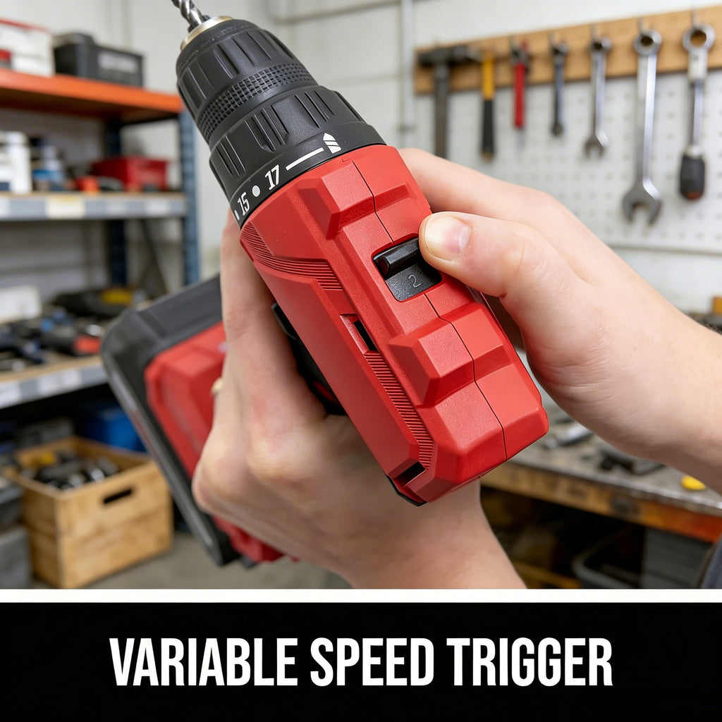 Jardinessent 20V Brushless Drill Driver Kit with 1 2 Inch Chuck and Battery