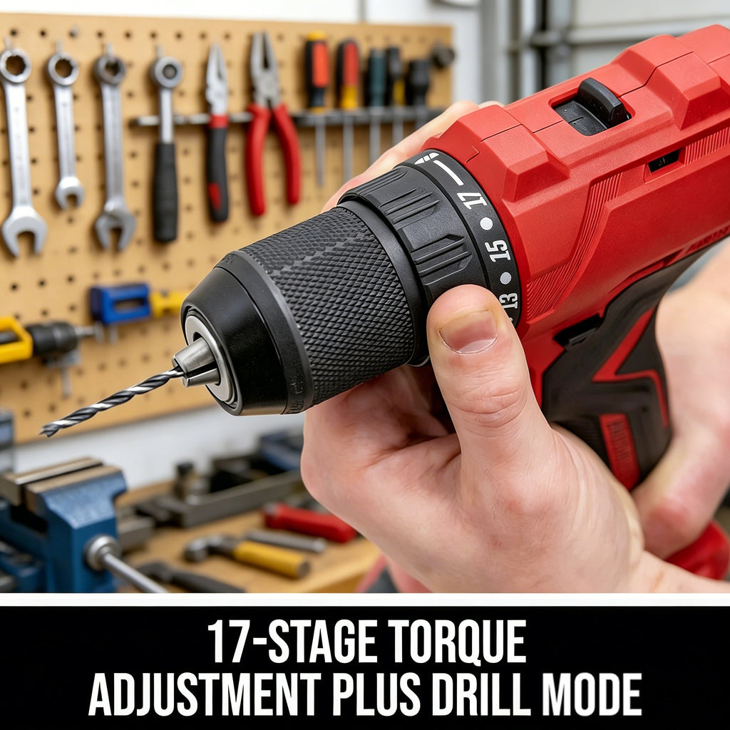 Jardinessent 20V Brushless Drill Driver Kit with 1 2 Inch Chuck and Battery