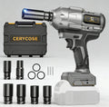 Jardinessent Cordless Brushless Impact Wrench 900 ft lbs with LED Light and Batteries